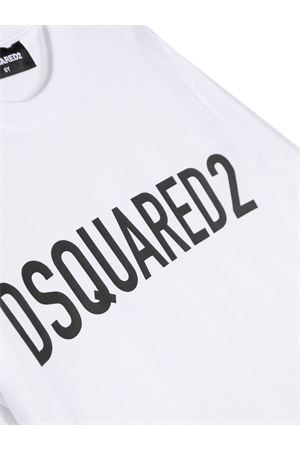 T-shirt in cotone bianco DSQUARED KIDS | DQ1770D0A4CDQ100